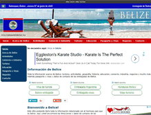 Tablet Screenshot of embajadadebelize.org